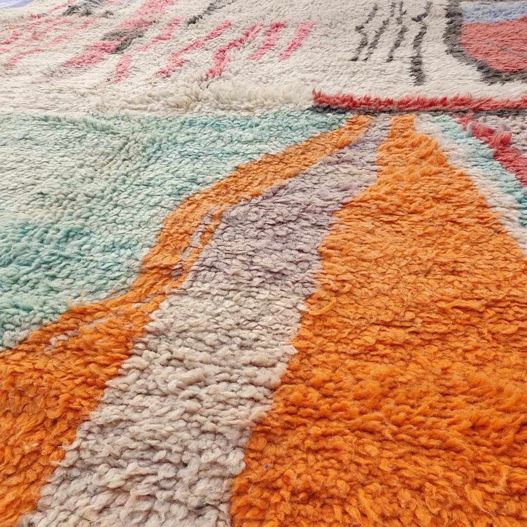 ILLOUN | 9'7x6'5 Ft | 3x2 m | Moroccan Colorful Rug | 100% wool handmade - OunizZ