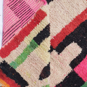 ILWIN | 8'6x5'5 Ft | 2,60x1,70 m | Moroccan Colorful Rug | 100% wool handmade - OunizZ