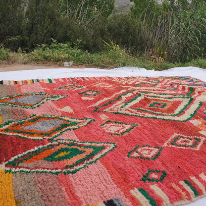 ILYAH | 9x5'2 Ft | 2,70x1,60 m | Moroccan Colorful Rug | 100% wool handmade - OunizZ
