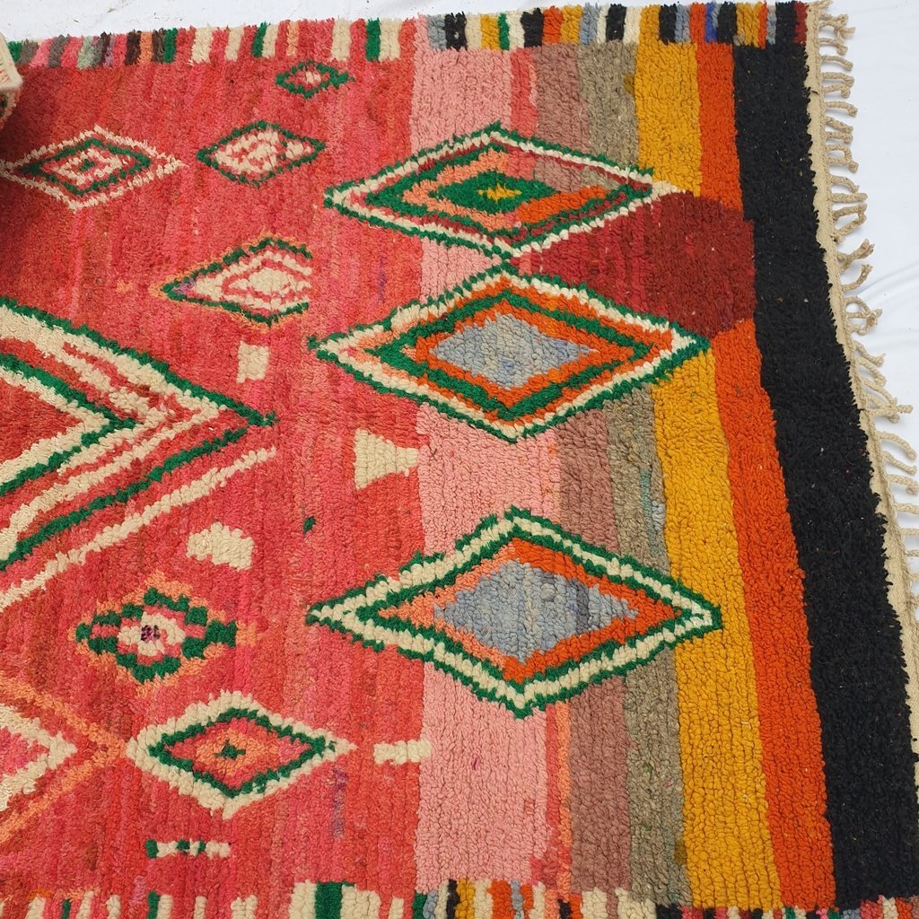 ILYAH | 9x5'2 Ft | 2,70x1,60 m | Moroccan Colorful Rug | 100% wool handmade - OunizZ