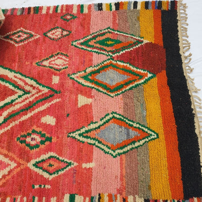 ILYAH | 9x5'2 Ft | 2,70x1,60 m | Moroccan Colorful Rug | 100% wool handmade - OunizZ