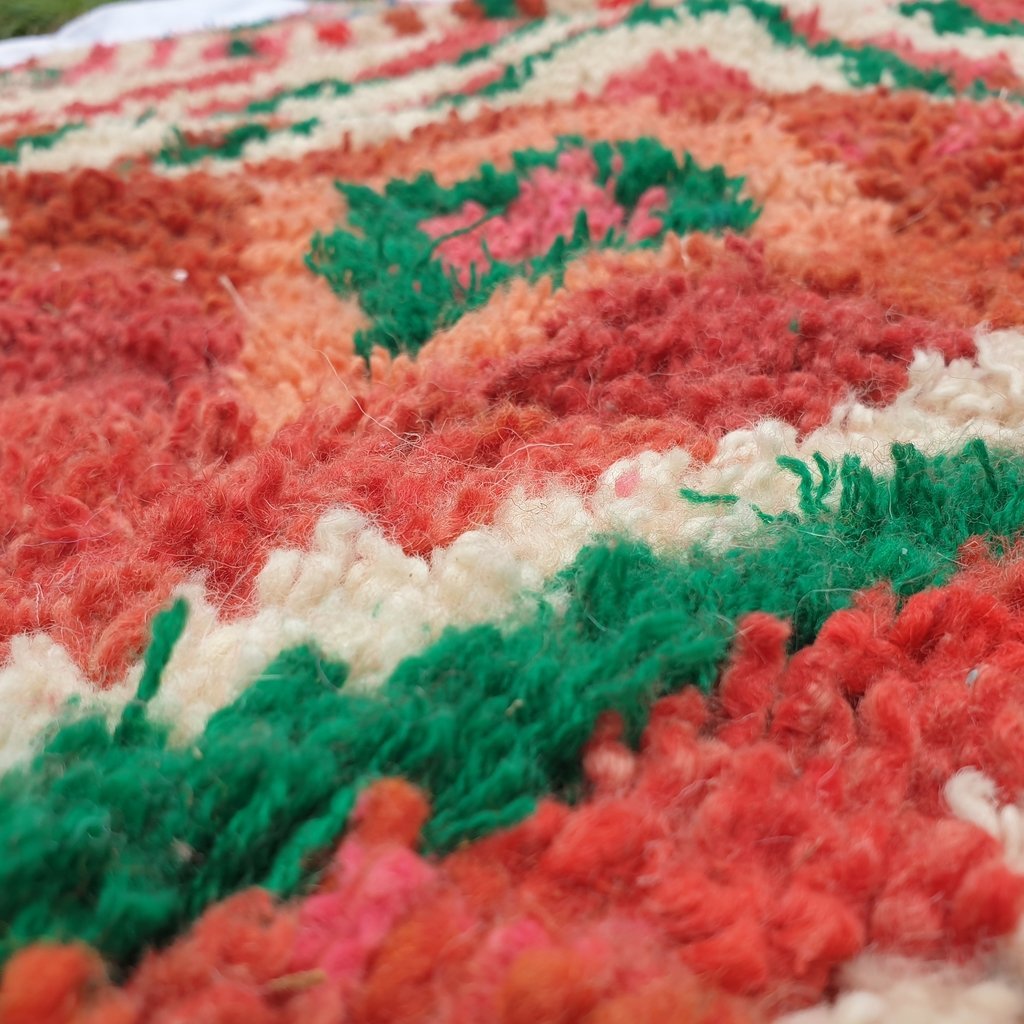 ILYAH | 9x5'2 Ft | 2,70x1,60 m | Moroccan Colorful Rug | 100% wool handmade - OunizZ