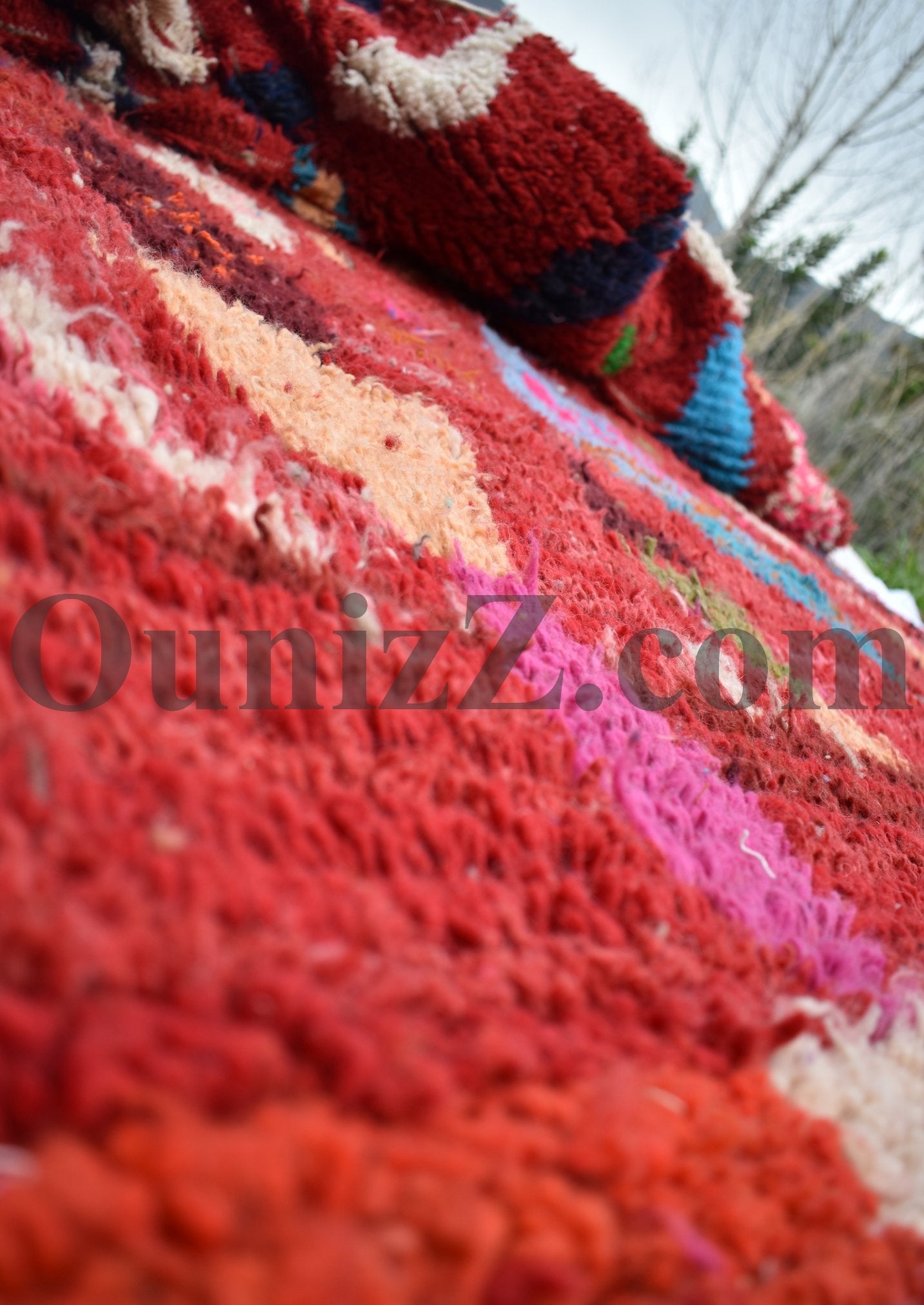 IMOUCHA | Boujaad Rug | 100% wool handmade in Morocco - OunizZ