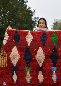 IMOUCHA | Boujaad Rug | 100% wool handmade in Morocco - OunizZ