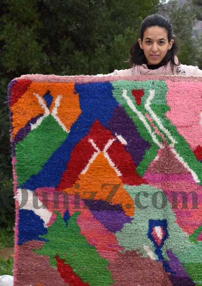 IRHASS | Boujaad Rug | 100% wool handmade in Morocco - OunizZ