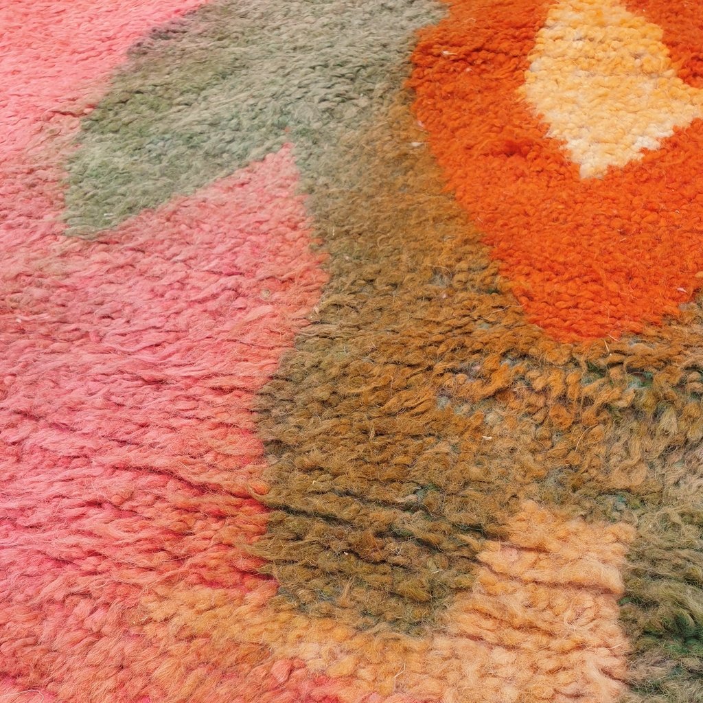 IRJOU | 8'6x5'2 Ft | 2,60x1,60 m | Moroccan Colorful Rug | 100% wool handmade - OunizZ