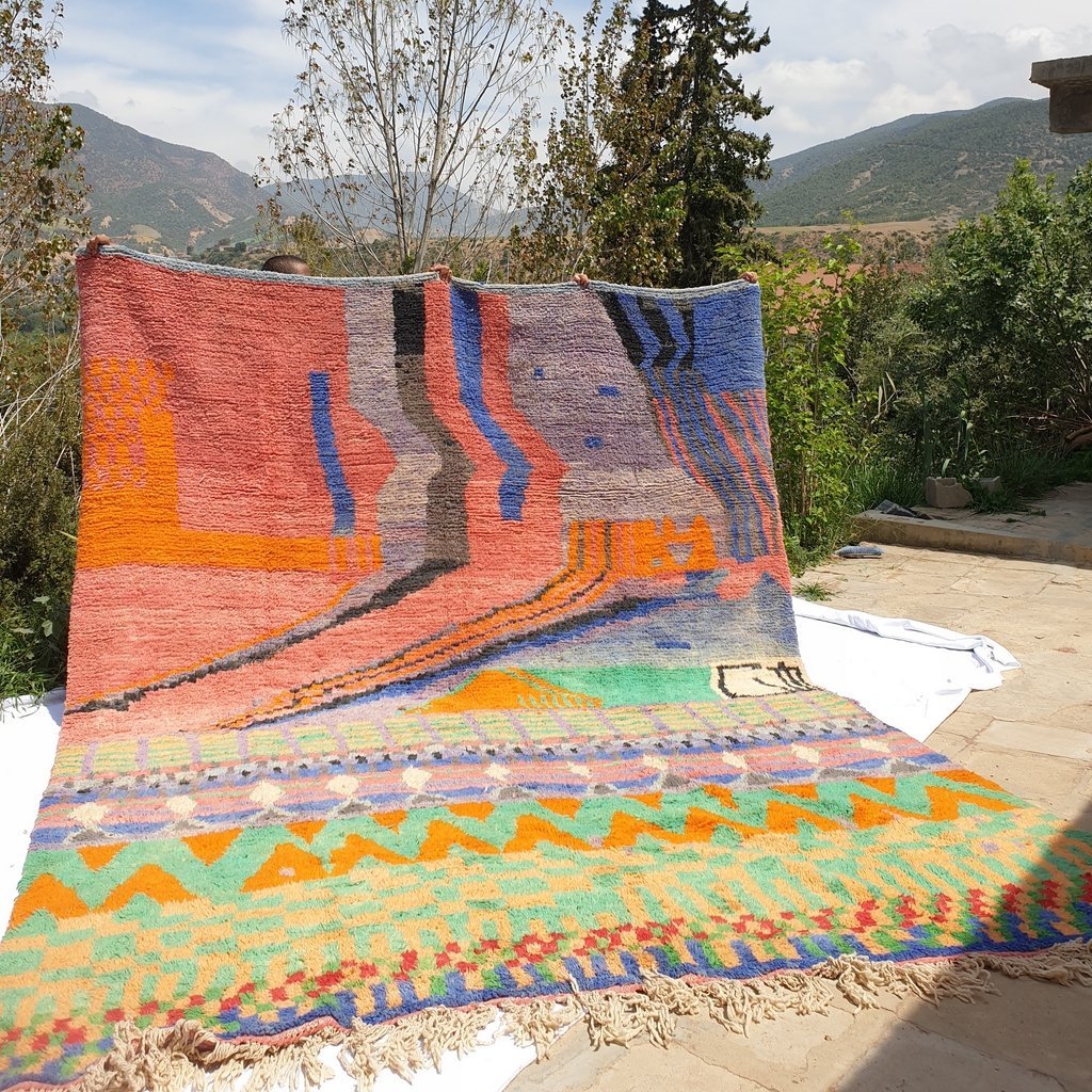 ISEM | Boujaad Rug 12x9 Ft 4x3 M | 100% wool handmade in Morocco - OunizZ