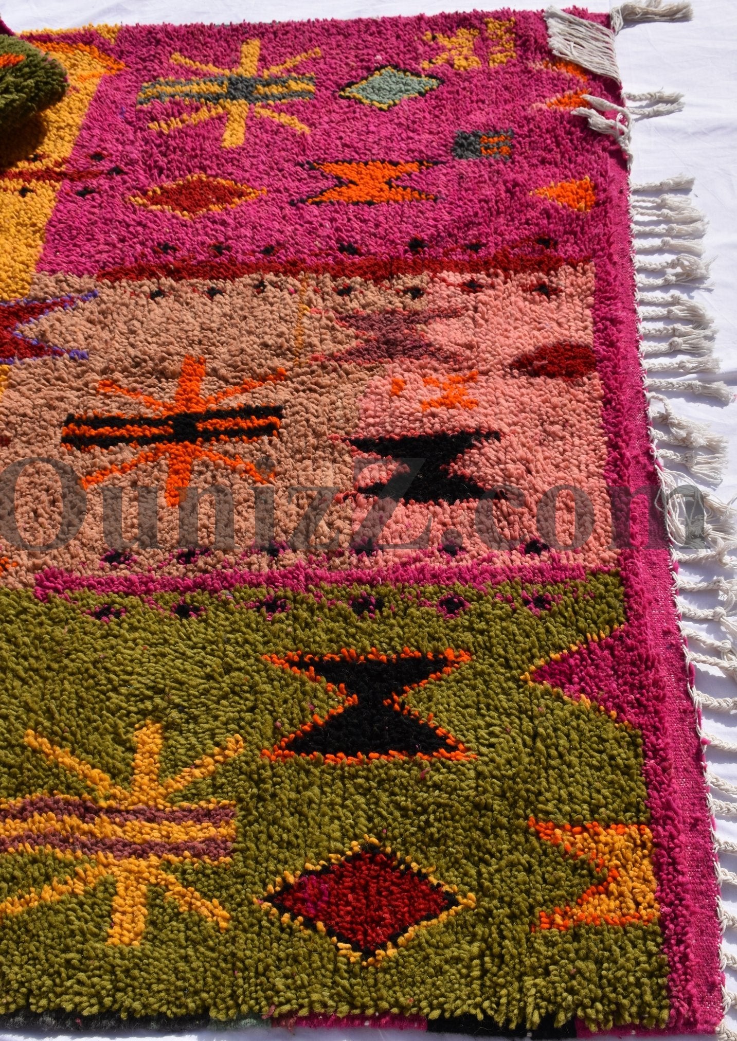 ITRIN | Boujaad Rug | 100% wool handmade in Morocco - OunizZ