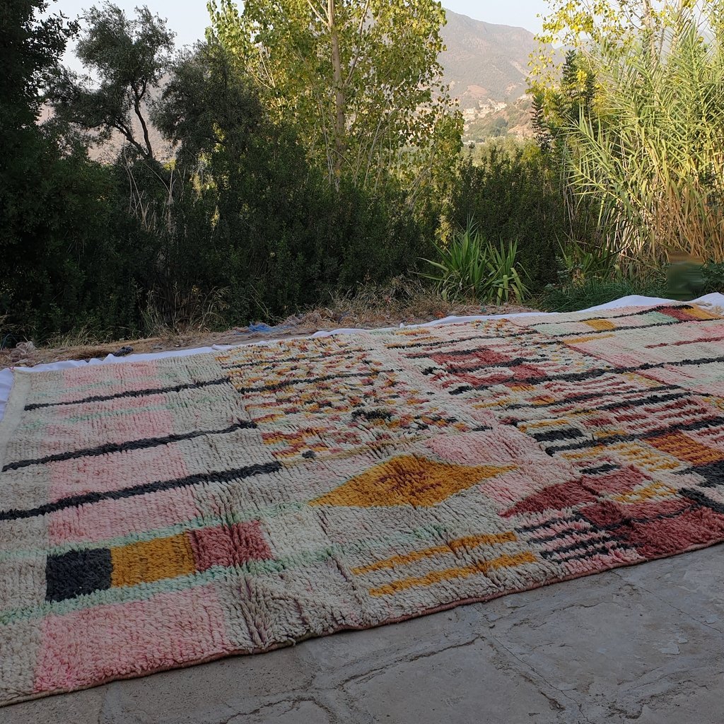 JAMELA | Boujaad Rug 13'7x9'9 Ft | 4x3 M | 100% wool handmade in Morocco - OunizZ