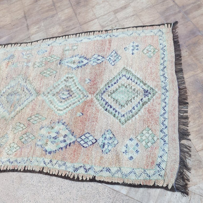 JANA | 9'7x5 Ft | 2,96x1,54 m | Moroccan VINTAGE Colorful Rug | 100% wool handmade - OunizZ