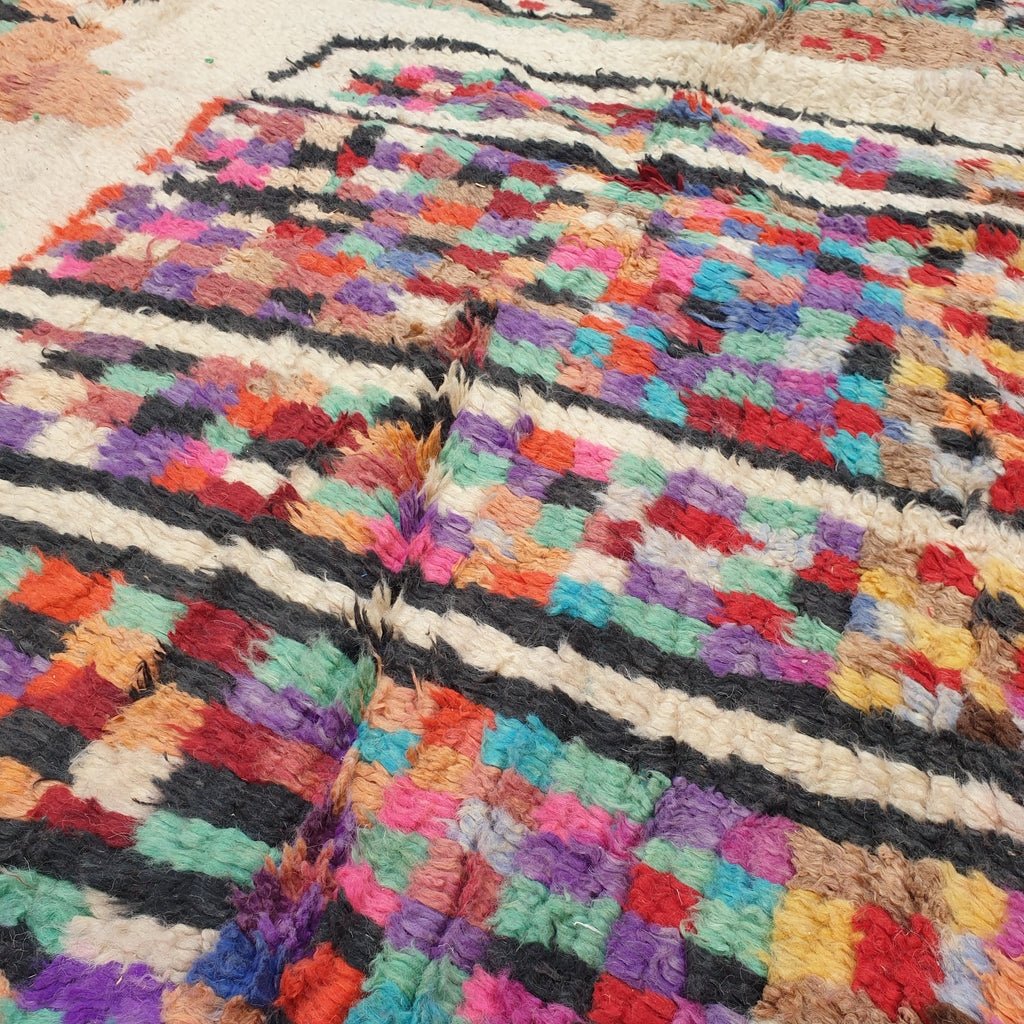 Jandala - MOROCCAN RUG BOUJAAD | Moroccan Berber Rug | Colorful Rug Moroccan Carpet | Authentic Handmade Berber Bedroom Rugs | 9'70x6'40 Ft | 296x195 cm - OunizZ