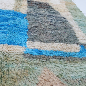 JAREB | 8'6x5'4 Ft | 2,61x1,65 m | Moroccan Colorful Rug | 100% wool handmade - OunizZ