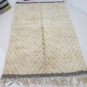 JBEN | 9'7x6'8 Ft | 2,95x2,06 m | Moroccan Beni Mrirt Rug | 100% wool handmade - OunizZ