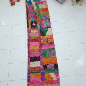 JBLA Runner | 9'9x2'4 Ft | 3x0,74 m | Moroccan Colorful Rug | 100% wool handmade - OunizZ