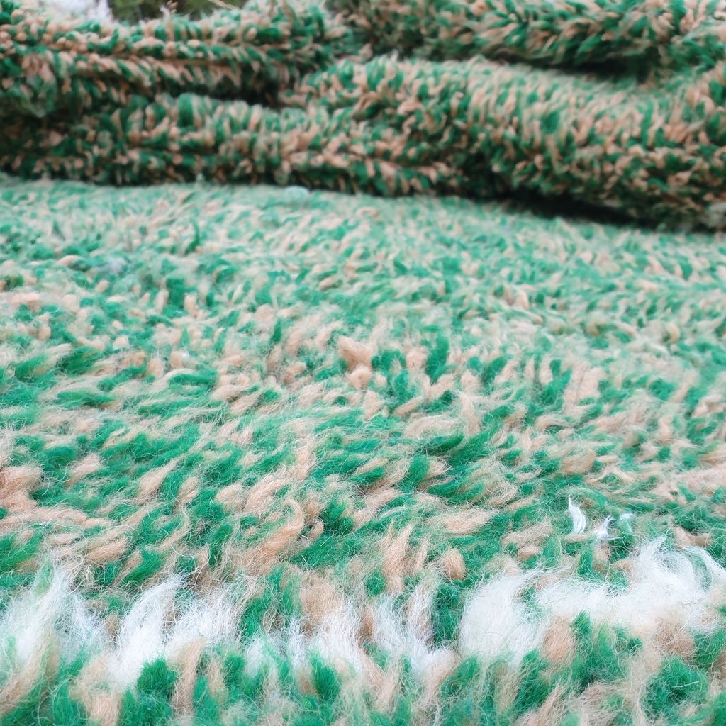 JDER | 10'2x6'8 Ft | 3x2m | Moroccan Beni Ourain Rug | 100% wool handmade - OunizZ