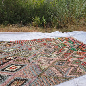 JENFA | 9'7x6'1 Ft | 3x2 m | Moroccan Colorful Rug | 100% wool handmade - OunizZ