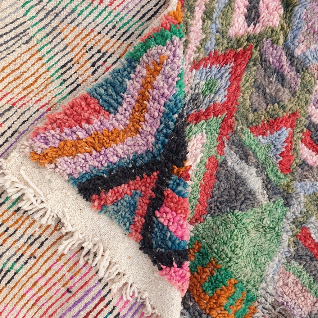 JENFA | 9'7x6'1 Ft | 3x2 m | Moroccan Colorful Rug | 100% wool handmade - OunizZ