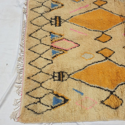 JMEL | 8x4'7 Ft | 2,40x1,40 m | Moroccan Colorful Rug | 100% wool handmade - OunizZ