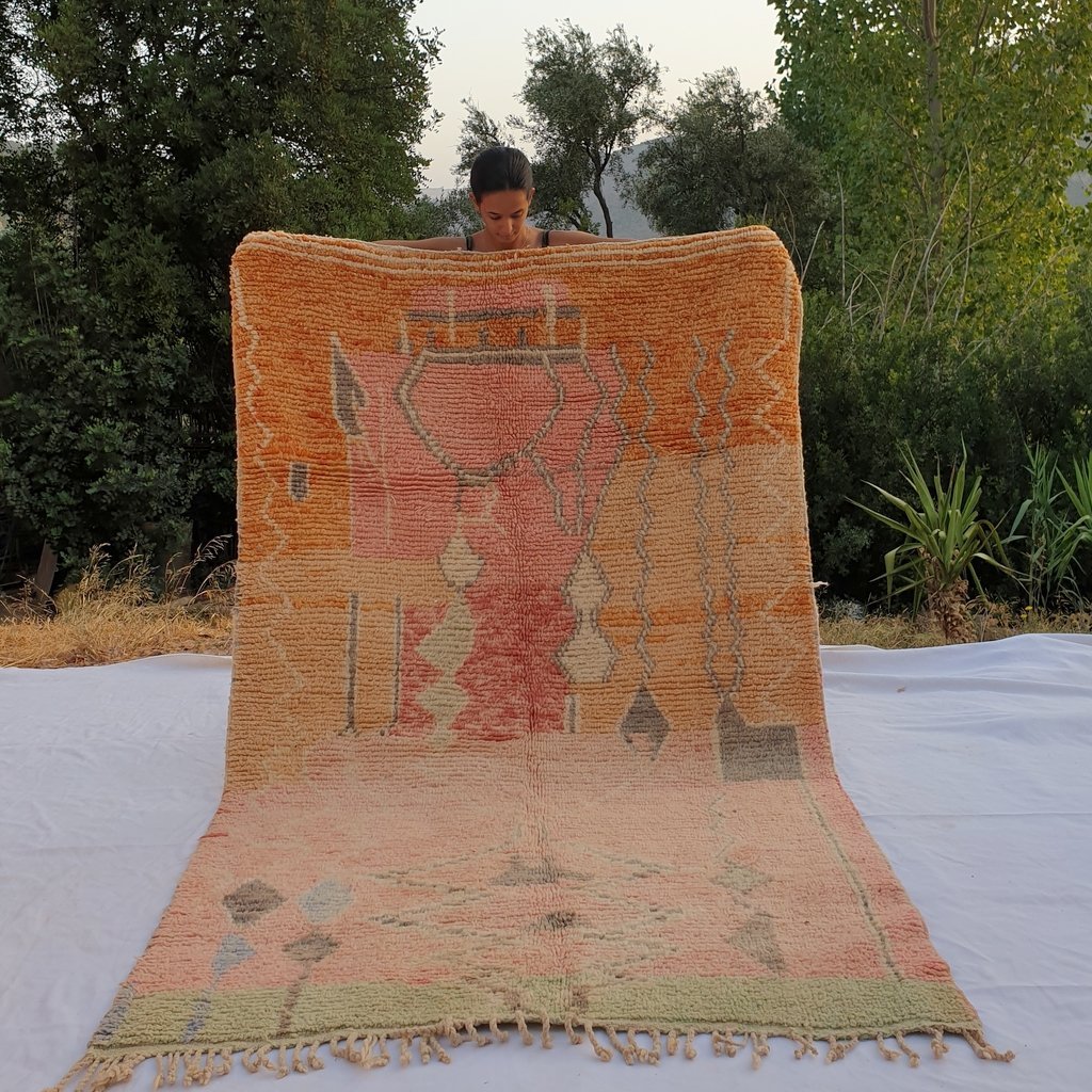 JRIDA | 8'5x5 Ft | 2,6x1,6 m | Moroccan Colorful Rug | 100% wool handmade - OunizZ