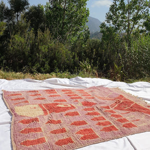 KACI | 7'77x5'4 Ft | 2,37x1,64 m | Moroccan Colorful Rug | 100% wool handmade - OunizZ