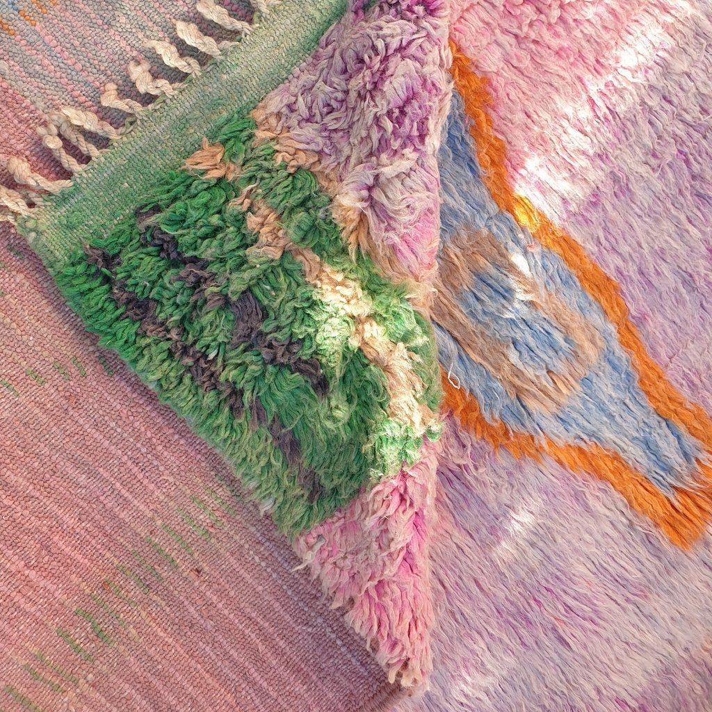 KAJOYA | 8x5 Ft | 2,55x1,6 m | Moroccan Colorful Rug | 100% wool handmade - OunizZ
