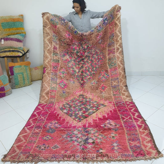KALIMA | 9'8x5'3 Ft | 3x1,6 m | Moroccan VINTAGE Colorful Rug | 100% wool handmade - OunizZ