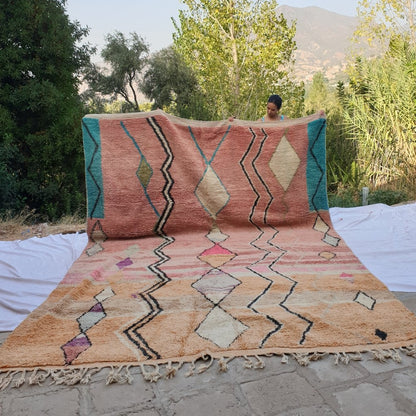 KALSSYA | Boujaad Rug 14x10 Ft | 427x307 CM | 100% wool handmade in Morocco - OunizZ