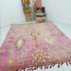 KARAA | 11'3x8'5 Ft | 340x260 Cm | Moroccan Vintage style Rug | 100% wool handmade - OunizZ
