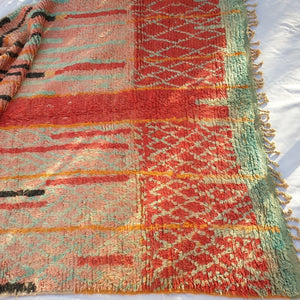 KELDA | 9x5'5 Ft | 2,7x1,7 m | Moroccan Colorful Rug | 100% wool handmade - OunizZ