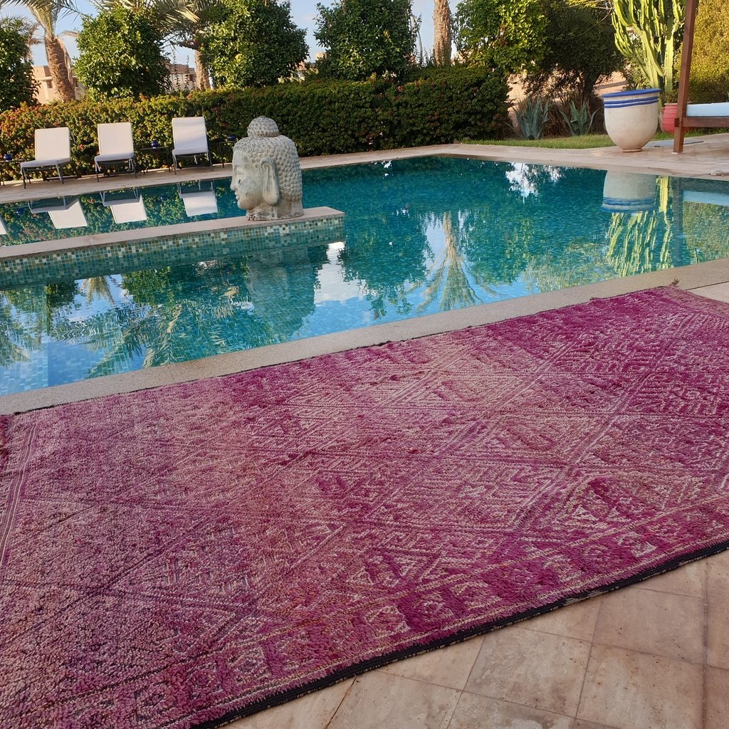 KELM | 10x6 Ft | 3,1x1,8 m | Moroccan VINTAGE Colorful Rug | 100% wool handmade - OunizZ