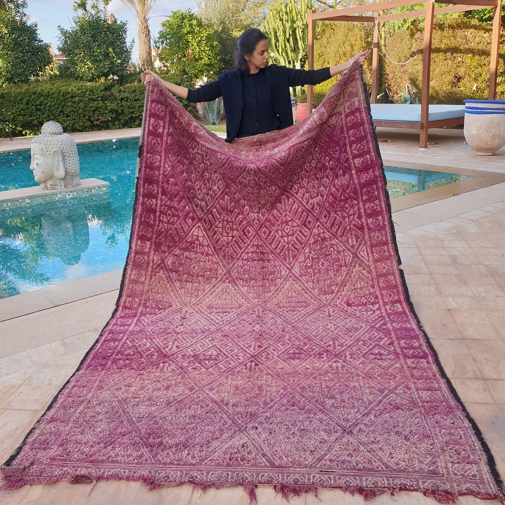 KELM | 10x6 Ft | 3,1x1,8 m | Moroccan VINTAGE Colorful Rug | 100% wool handmade - OunizZ