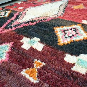 KELMA | 9'9x6'1 Ft | 3,03x1,87 m | Moroccan Colorful Rug | 100% wool handmade - OunizZ