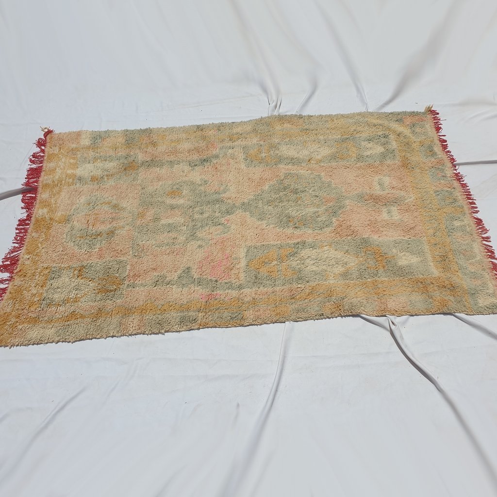 KHAFYA | 8'5x5' Ft | 2,5x1,5 m | Moroccan VINTAGE STYLE Colorful Rug | 100% wool handmade - OunizZ