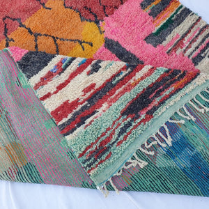 Khatfa | MOROCCAN RUG BOUJAD | Moroccan Berber Rug | Colorful Rug Moroccan Carpet | Authentic Handmade Berber Living room Rugs | 11'78x8'46 Ft | 359x258 cm - OunizZ