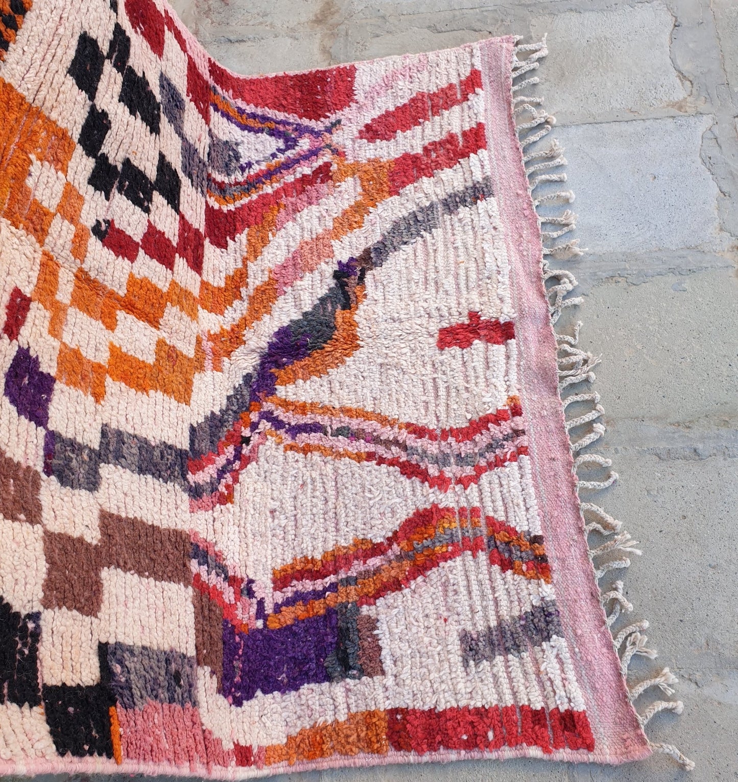 KHEIRA | Boujaad Rug | 100% wool handmade in Morocco - OunizZ