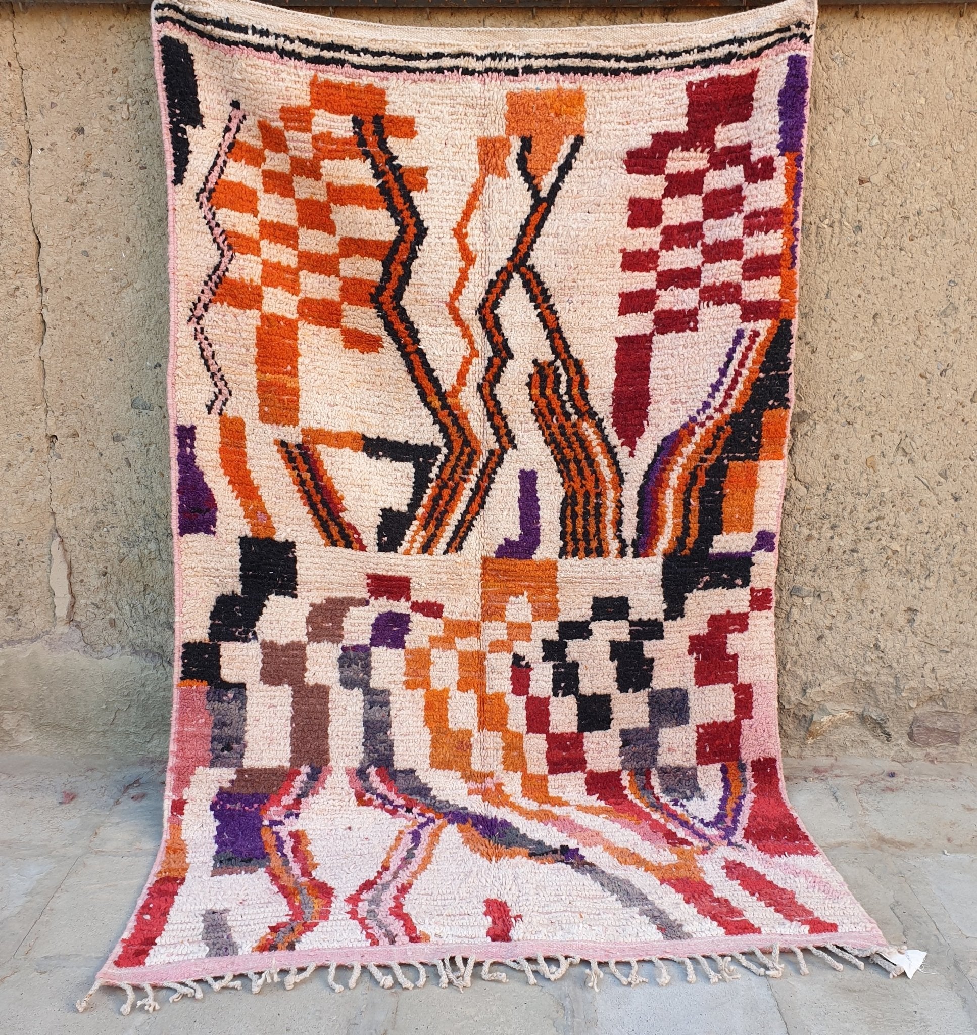 KHEIRA | Boujaad Rug | 100% wool handmade in Morocco - OunizZ