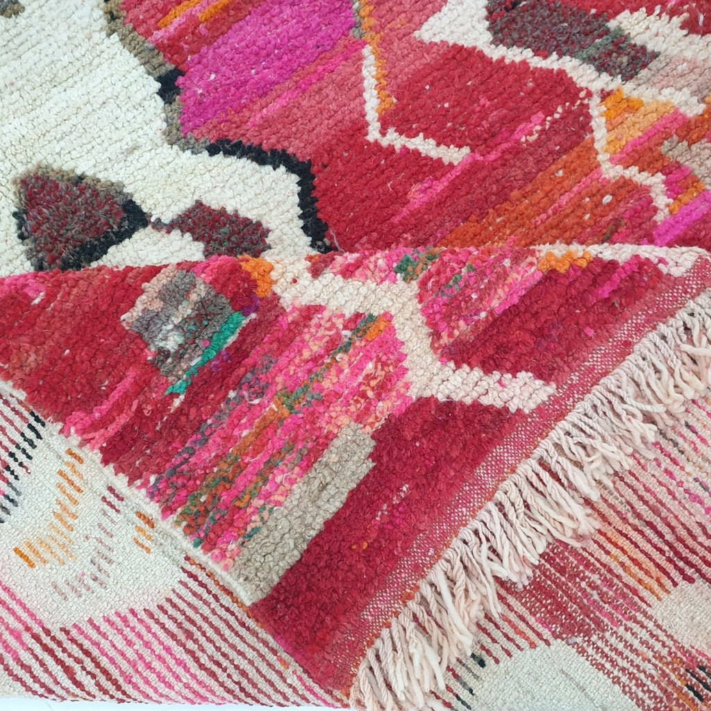 KHITA | 9x5'5 Ft | 2,73x1,68 m | Moroccan Colorful Rug | 100% wool handmade - OunizZ