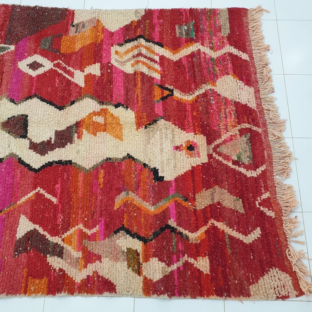 KHITA | 9x5'5 Ft | 2,73x1,68 m | Moroccan Colorful Rug | 100% wool handmade - OunizZ