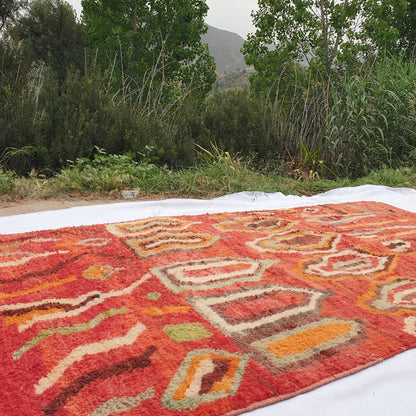 KHRISSA | 8'8x5'1 Ft | 2,70x1,60 m | Moroccan Colorful Rug | 100% wool handmade - OunizZ