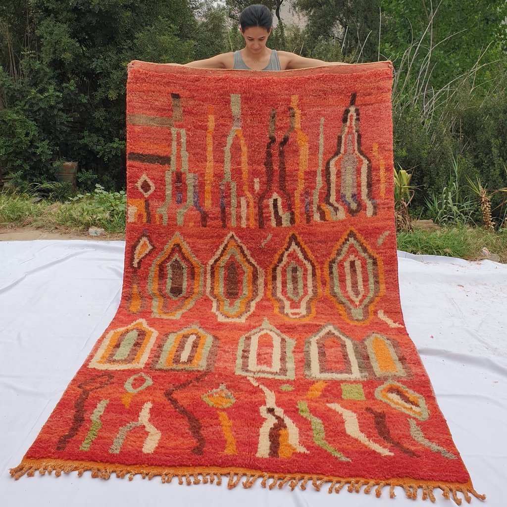 KHRISSA | 8'8x5'1 Ft | 2,70x1,60 m | Moroccan Colorful Rug | 100% wool handmade - OunizZ