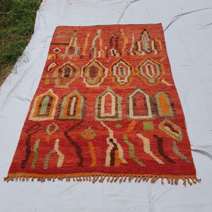 KHRISSA | 8'8x5'1 Ft | 2,70x1,60 m | Moroccan Colorful Rug | 100% wool handmade - OunizZ