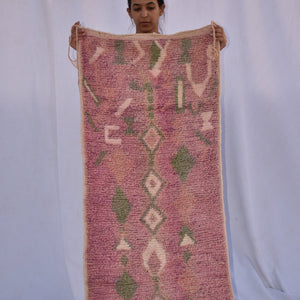 KIF Runner | 9x2 Ft | 3x0,7 m | Moroccan Colorful Rug | 100% wool handmade - OunizZ