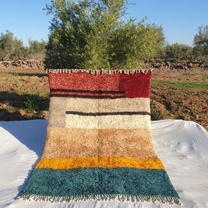 KIMMA (Super Soft Super Thick) | 9'64x6'56 Ft | 294x200 cm | Moroccan Beni Mrirt Rug | 100% wool handmade - OunizZ
