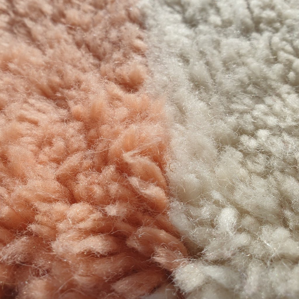 KISSMI | Moroccan Beni Mrirt rug Ultra Soft & Thick | 9'5x6 Ft | 291x181 cm | Moroccan Colorful Beni Mrirt Rug | 100% wool handmade - OunizZ