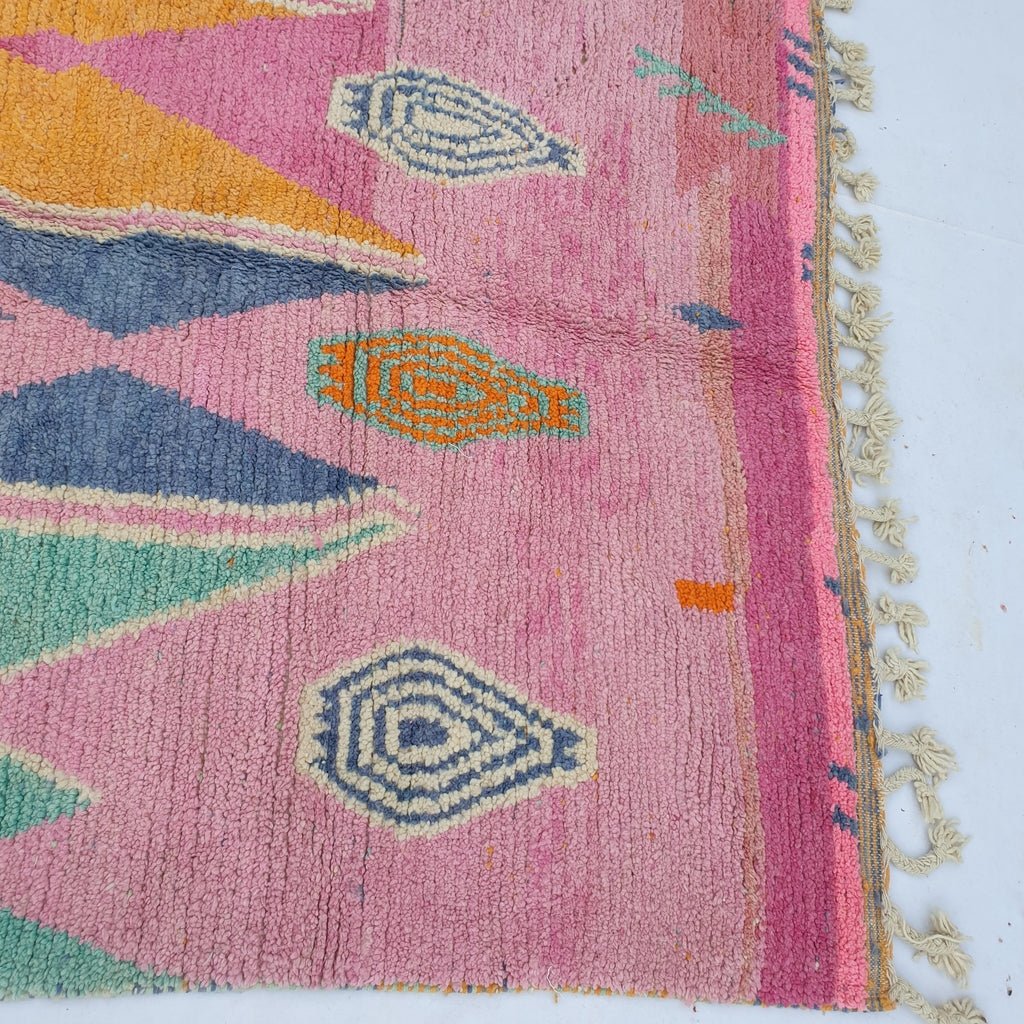 Kiwassa - MOROCCAN BOUJAAD RUG | Berber Colorful Area Rug for living room Handmade Authentic Wool | 10'3x6'5 Ft | 313x197 cm - OunizZ
