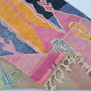Kiwassa - MOROCCAN BOUJAAD RUG | Berber Colorful Area Rug for living room Handmade Authentic Wool | 10'3x6'5 Ft | 313x197 cm - OunizZ