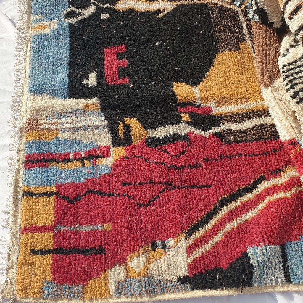 LAAZIZA | 8'8x5 Ft | 2,70x1,60 m | Moroccan Colorful Rug | 100% wool handmade - OunizZ