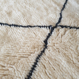 LACY | 10x7'4 Ft | 3,06x2,27 m | Moroccan Beni Mrirt Rug | 100% wool handmade - OunizZ