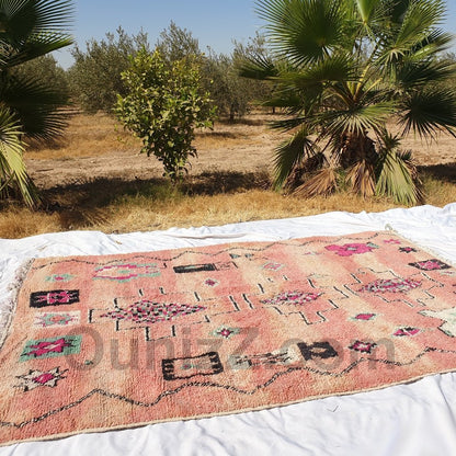 LADAWYA | 9'7x6'6 Ft | 295x202 cm | Moroccan Vintage style Rug | 100% wool handmade - OunizZ