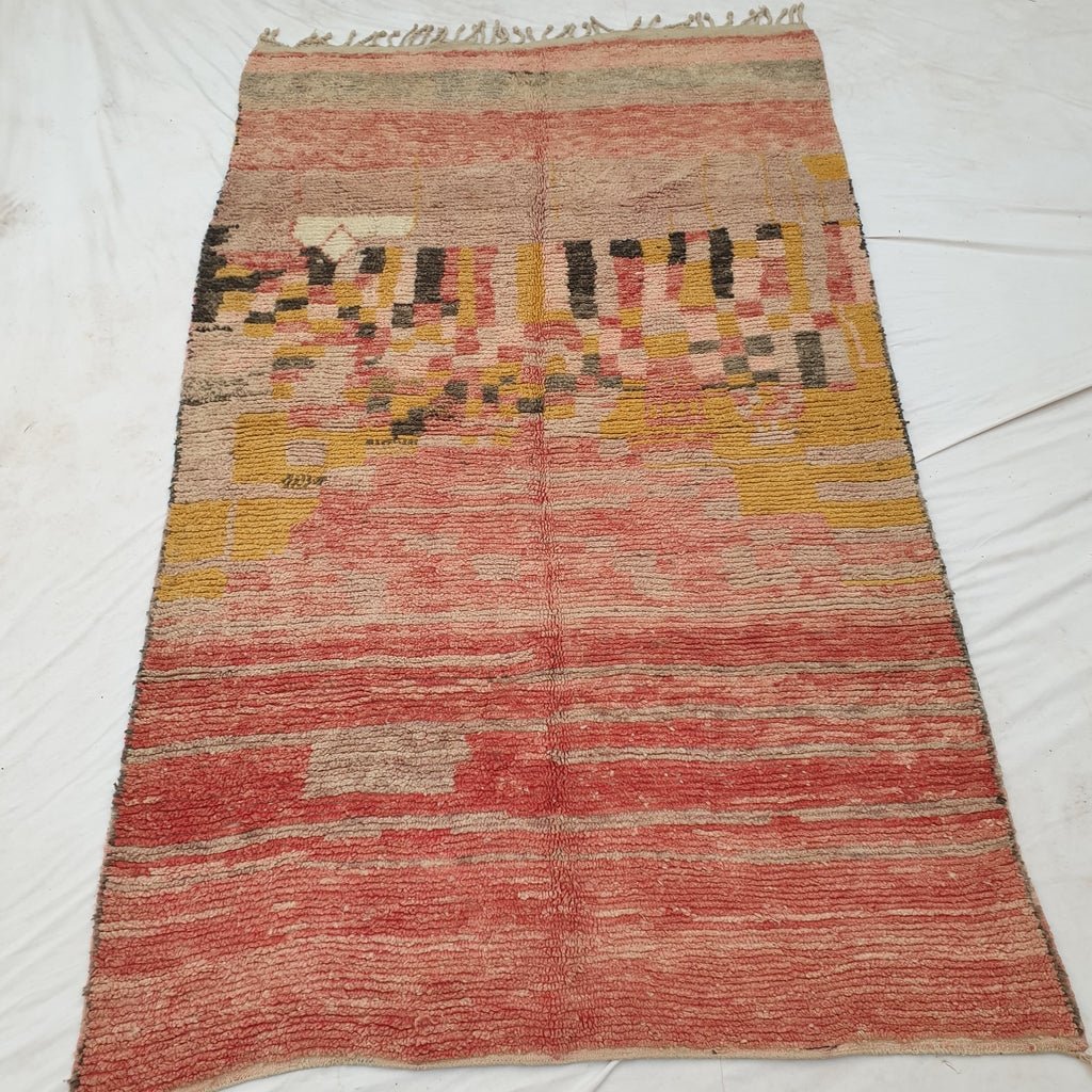 Lahiba - MOROCCAN RUG BOUJAD | Moroccan Berber Rug | Colorful Rug Moroccan Carpet | Authentic Handmade Berber Bedroom Rugs | 10'50x6'27 Ft | 320x191 cm - OunizZ